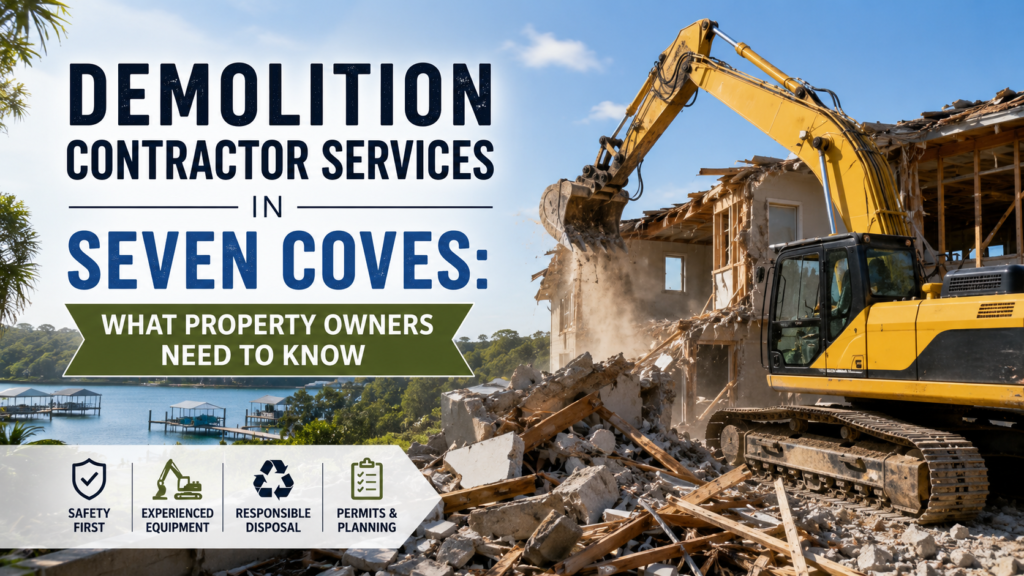 Demolition Contractor Services in Seven Coves: What Property Owners Need to Know